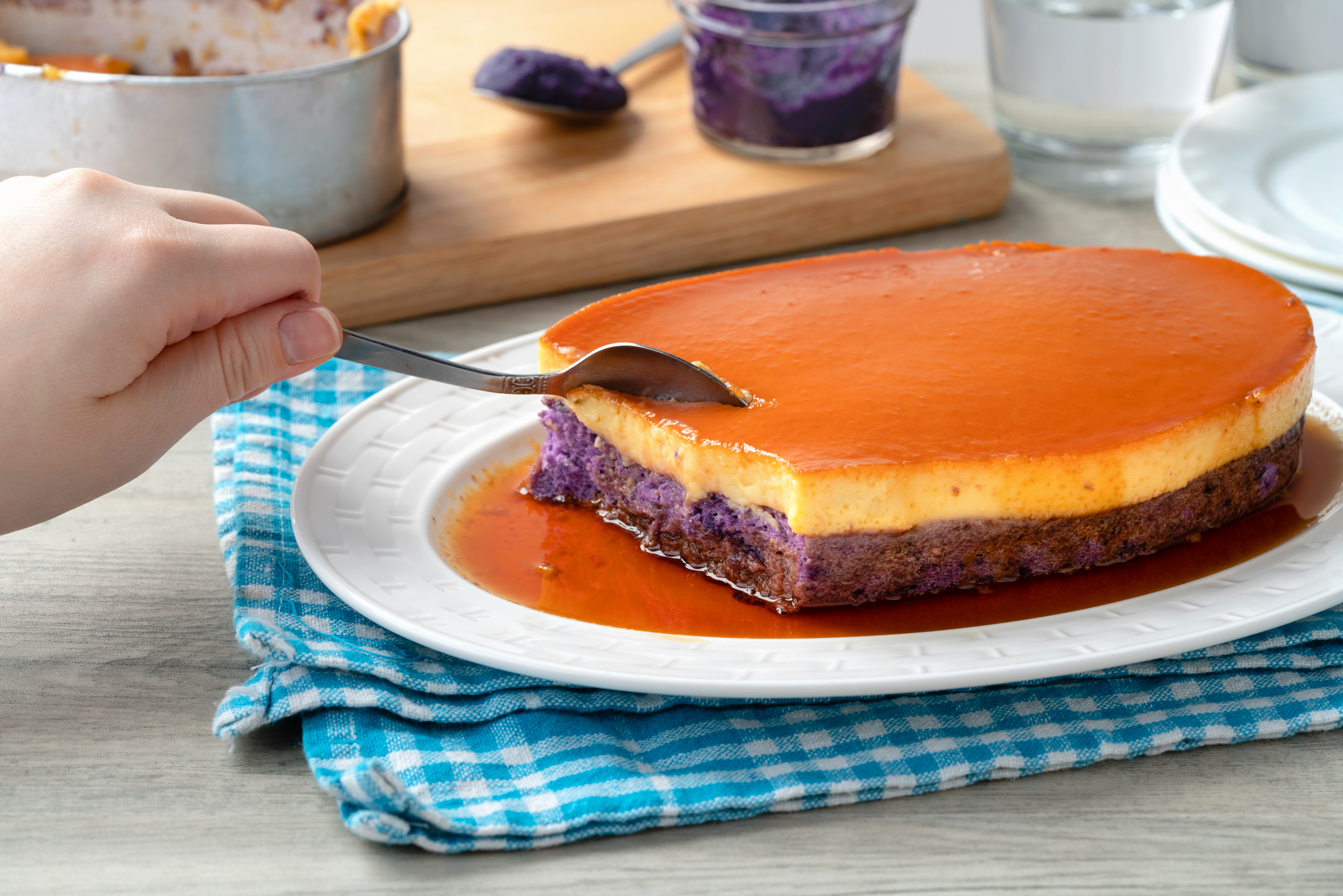 Ube Leche Flan