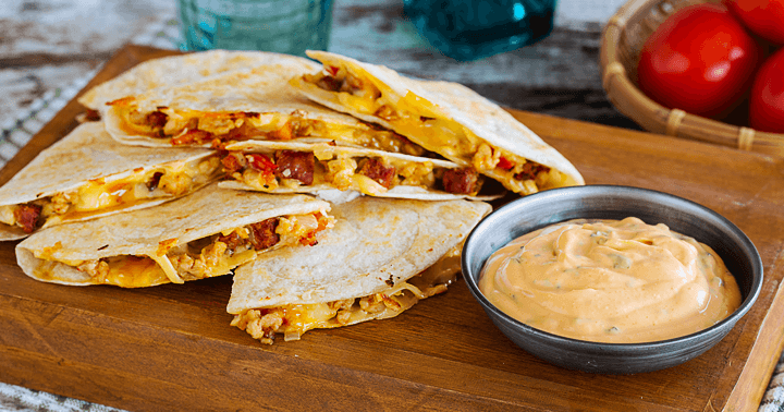 Wrapped Creamy Chorizo Chicken Quesadilla Surprise