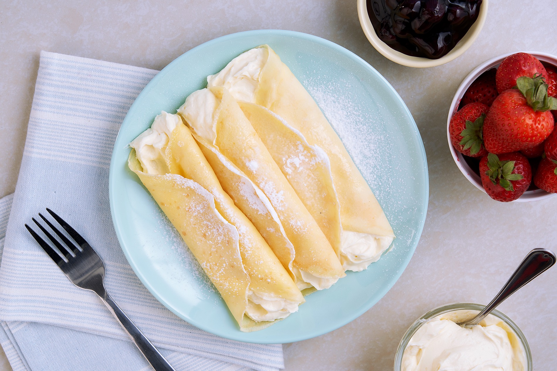 Creamy Cheese Crepe