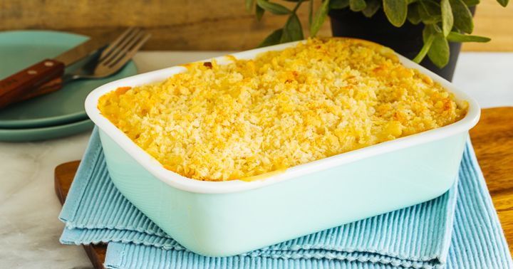 Mmmacaroni and Four-Cheese Bake