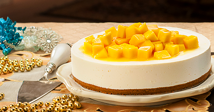 No-Bake Mango Cheesecake