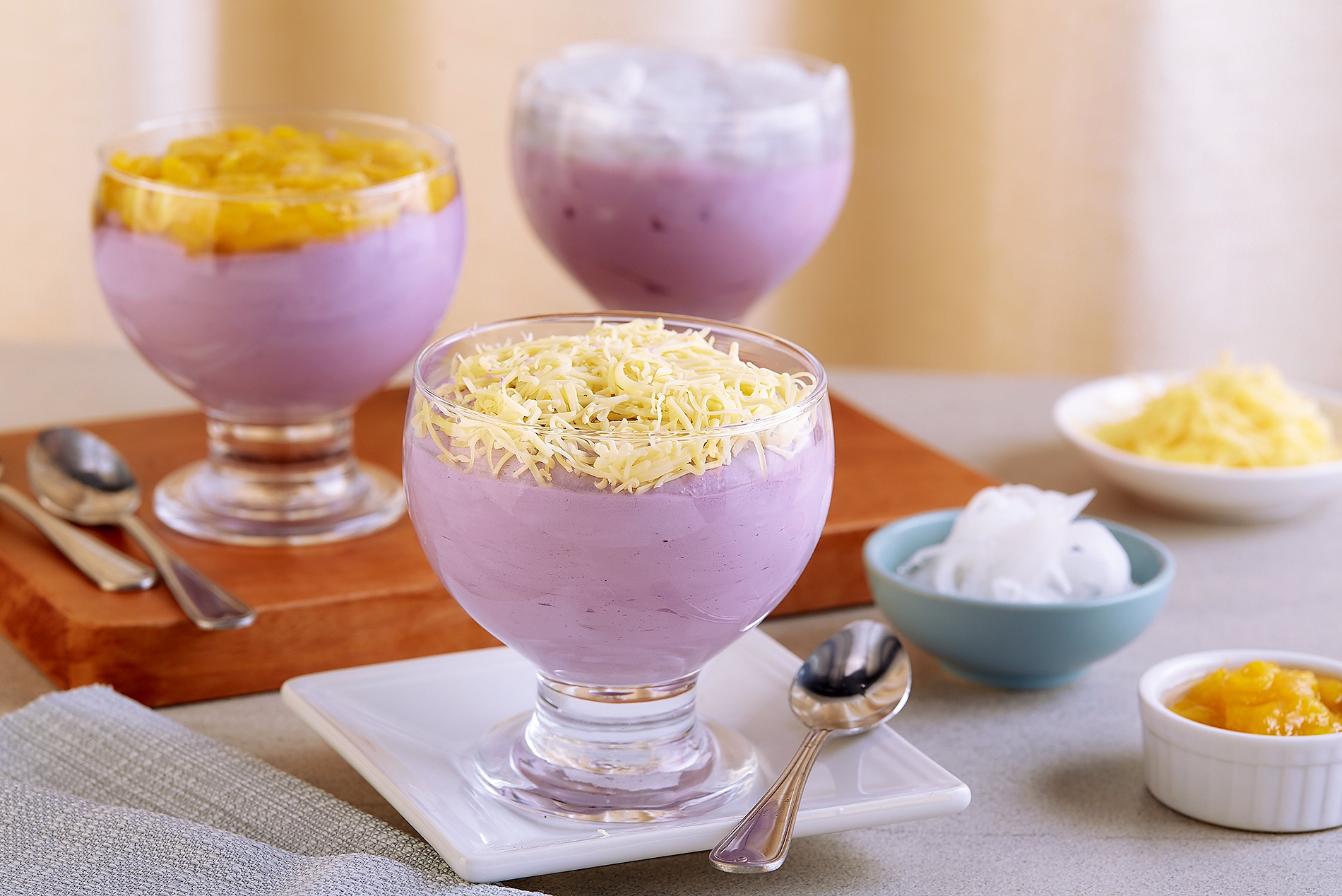 Creamy Ube Mousse