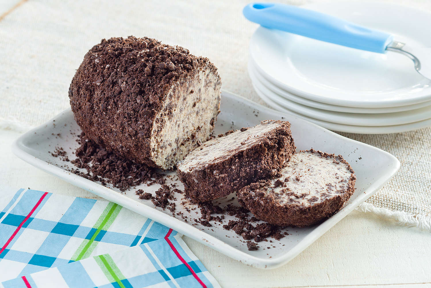 Cookies and Cream Ice Cream Roll Recipe