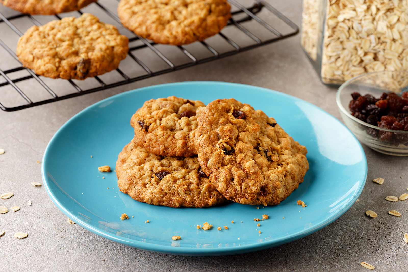 Oatmeal and Raisin Cookies