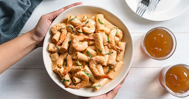 Shrimp and Rigatoni Pasta Recipe