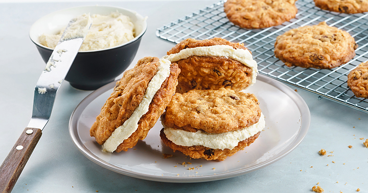 Oatmeal and Raisin Sandwich Cookies