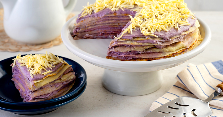 Ube Crepe Cake