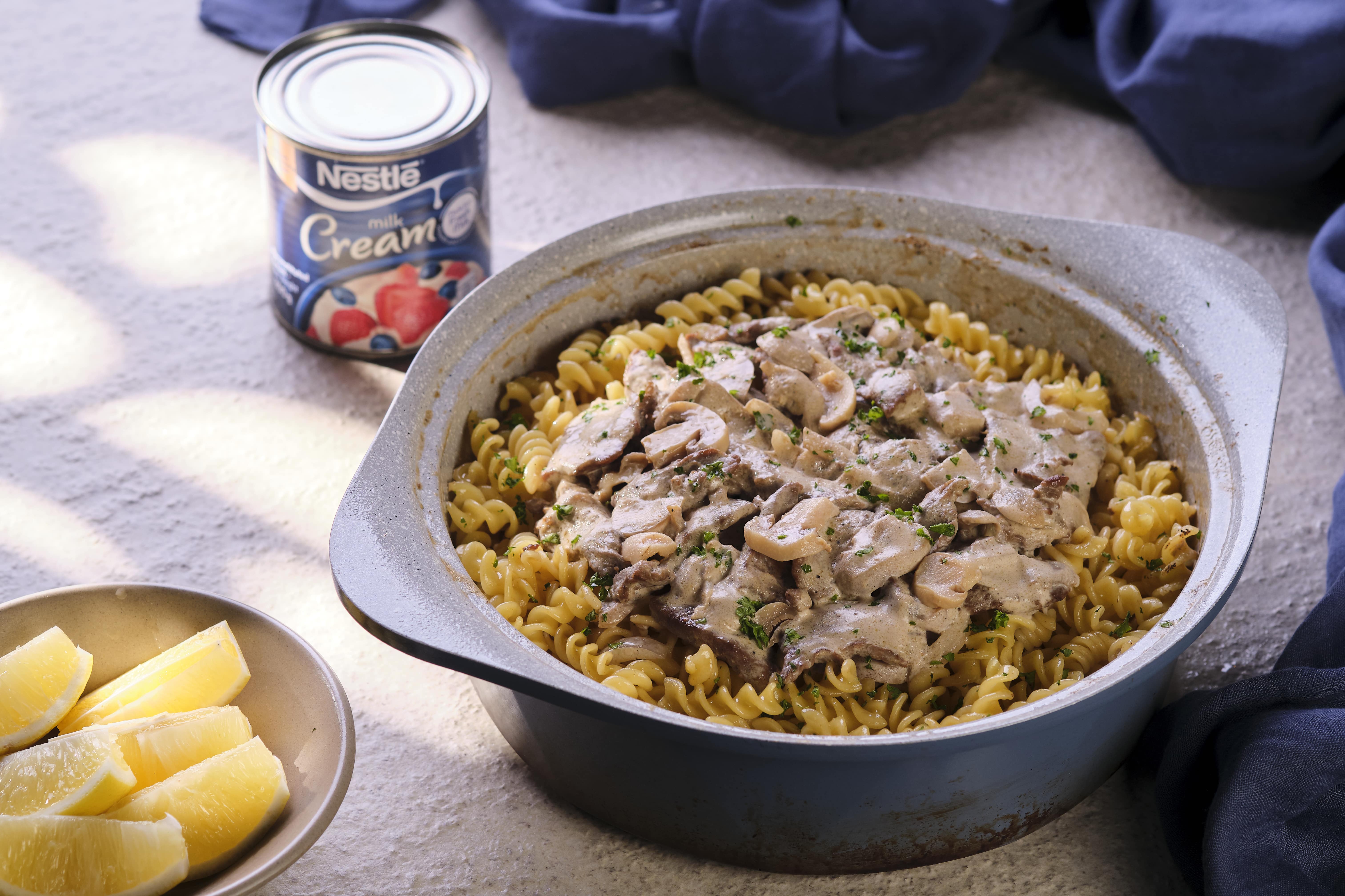 Beef stroganoff